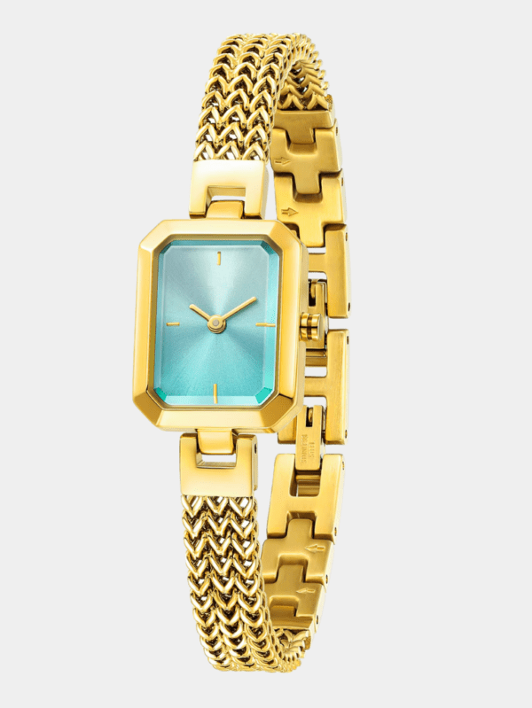 Women Golden Minimalist Watches - Blue