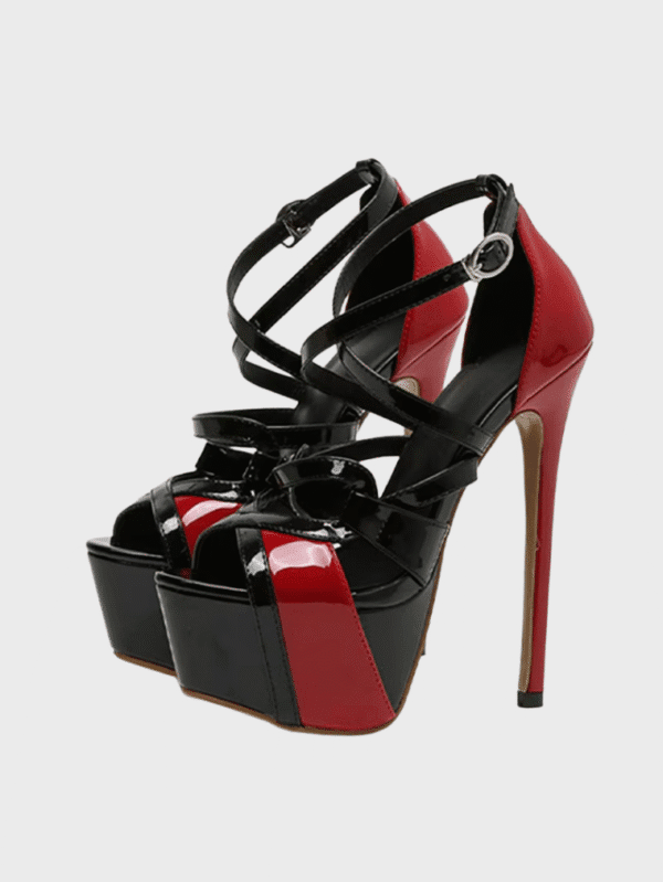 Sexy 16.5CM Peep Toe Stiletto Heels – Buckle Strap Platform Sandals for Women