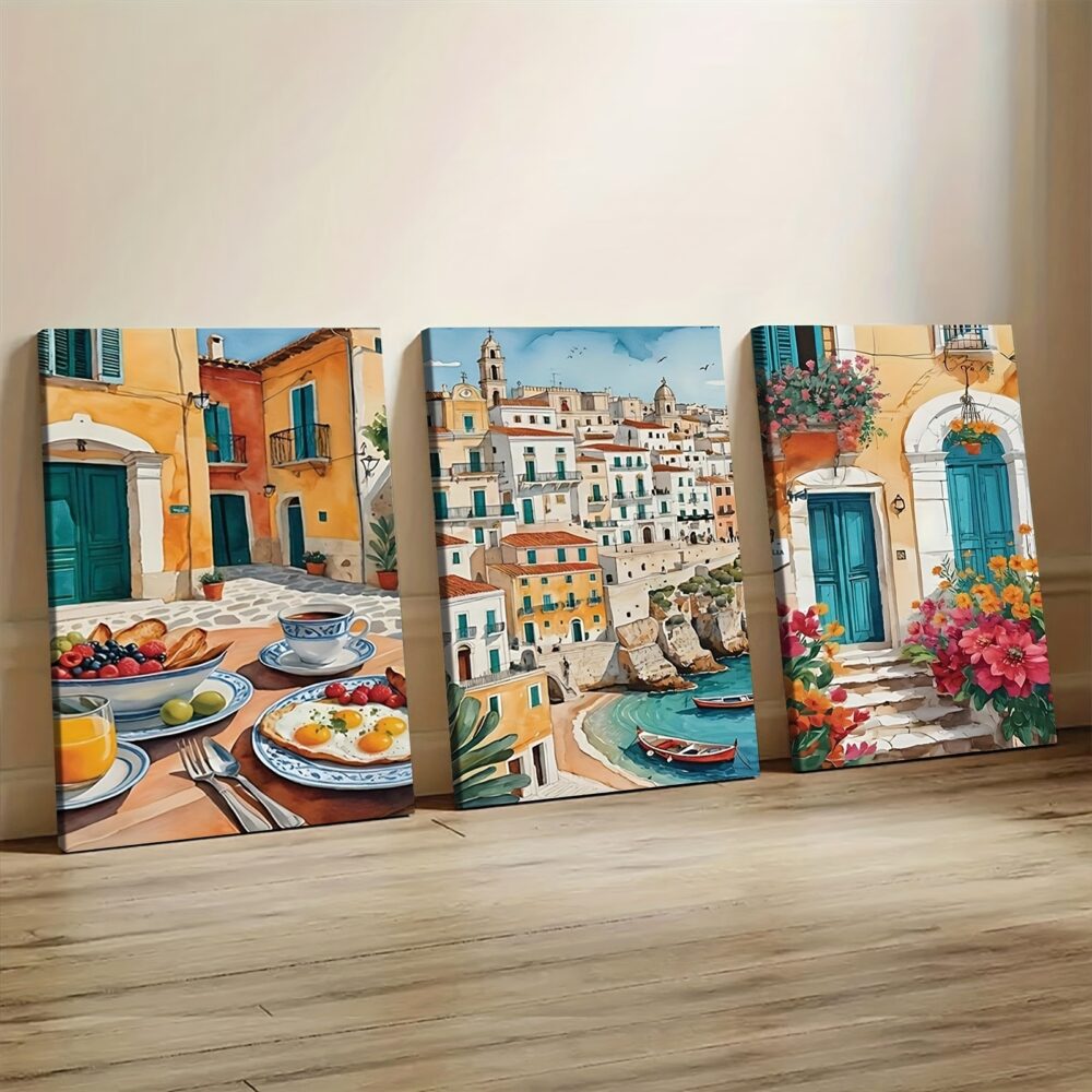 3pcs Italy Travel Poster Canvas  – Fashion-Themed Wall Decor for Modern Interiors - Image 2