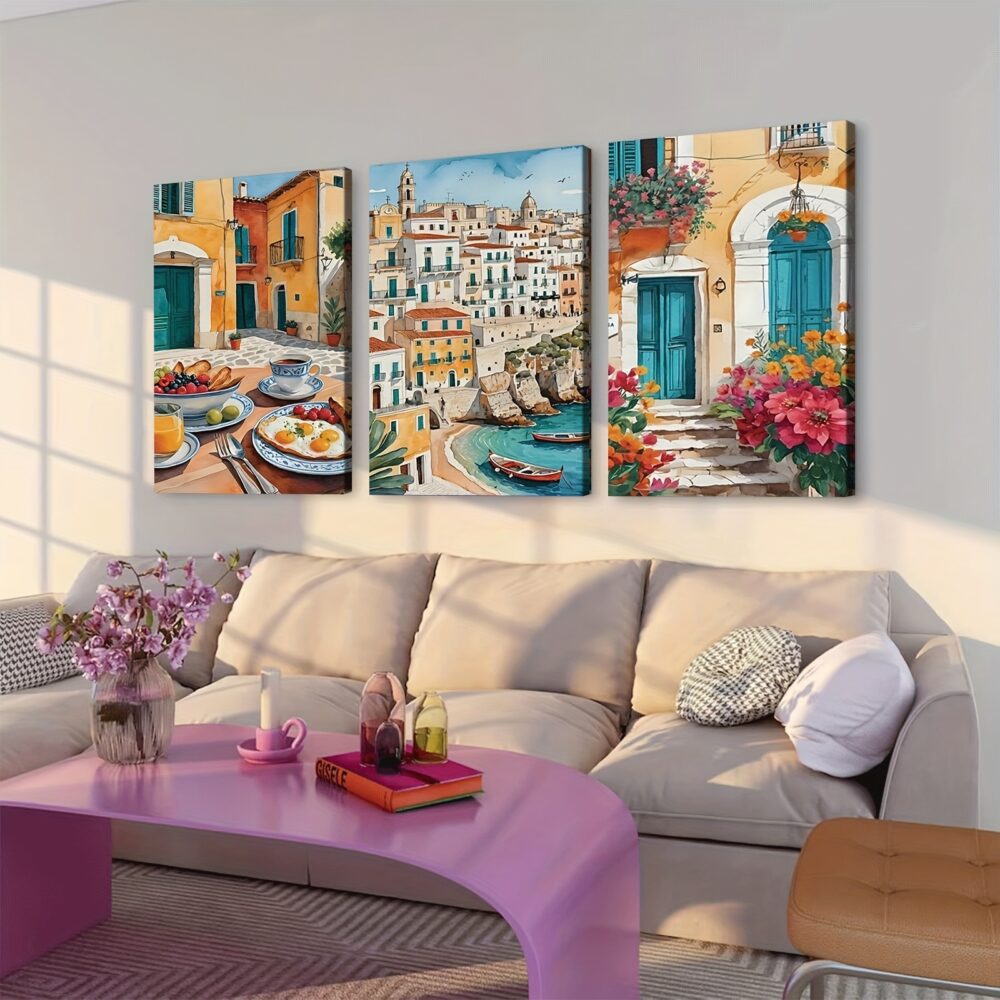 3pcs Italy Travel Poster Canvas  – Fashion-Themed Wall Decor for Modern Interiors - Image 4
