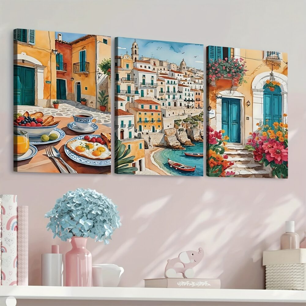 3pcs Italy Travel Poster Canvas  – Fashion-Themed Wall Decor for Modern Interiors - Image 5