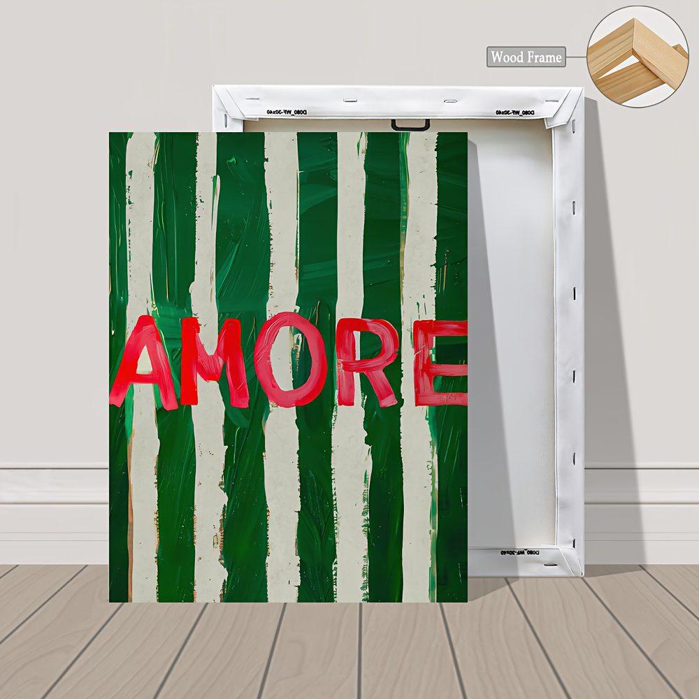 3pcs Wood Frame Canvas Prints – Vintage Chili & Wine Dinner Decorative Posters - Image 3