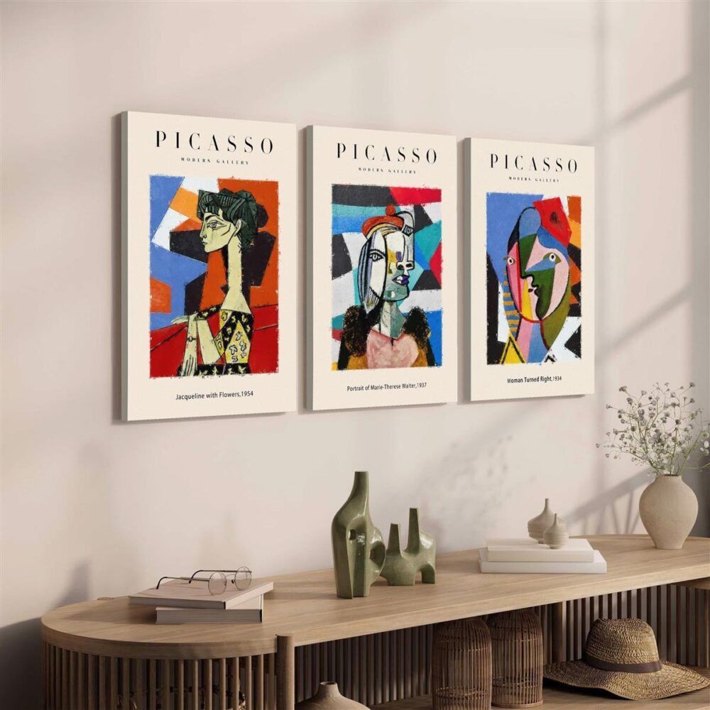 3-Pack Picasso Museum Canvas Prints – Wood Frame Poster Set for Artistic Wall Decoration - Image 3
