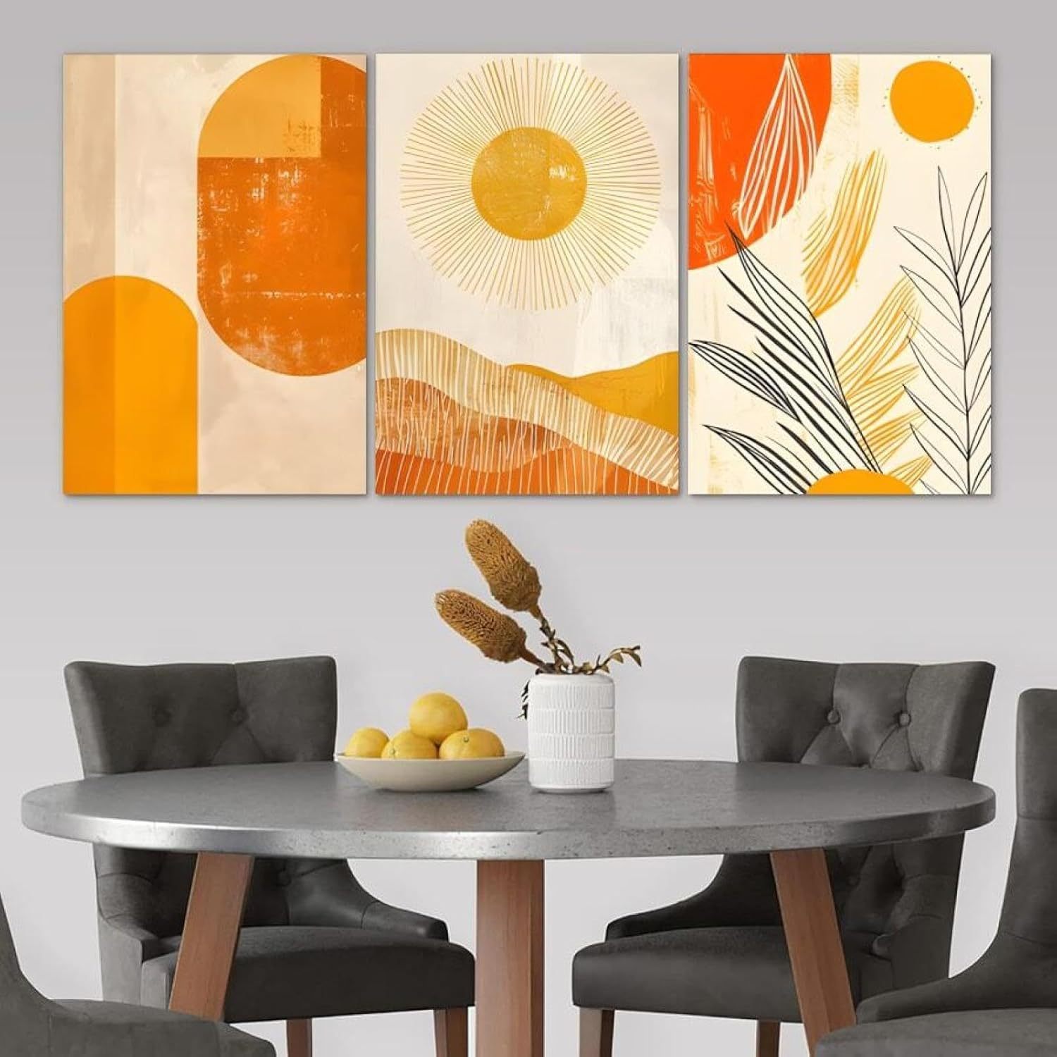 3pcs Abstract Geometric Canvas Wall Art – Modern Shapes & Patterns for Room Decoration - Image 10