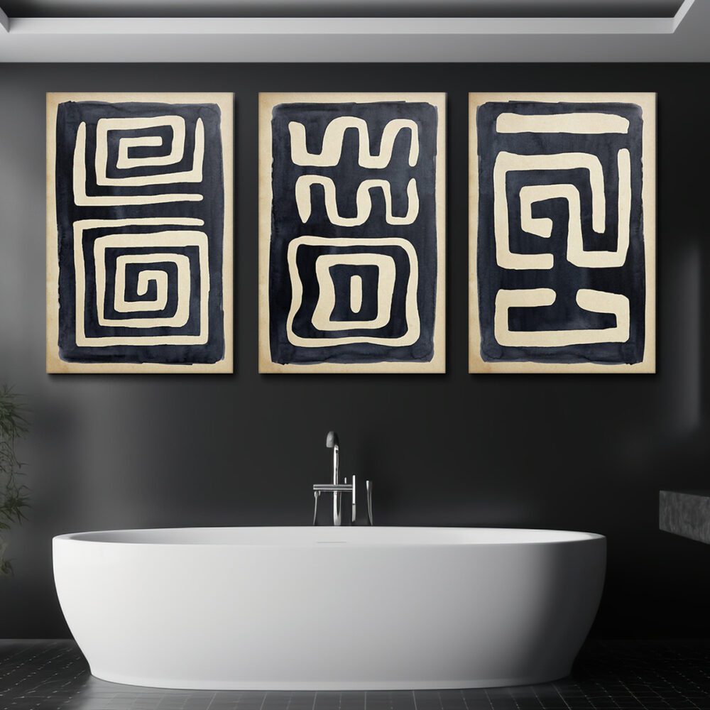 3pcs Ethnic Art Canvas Print – Modern Bohemian Wall Decor Set - Image 8