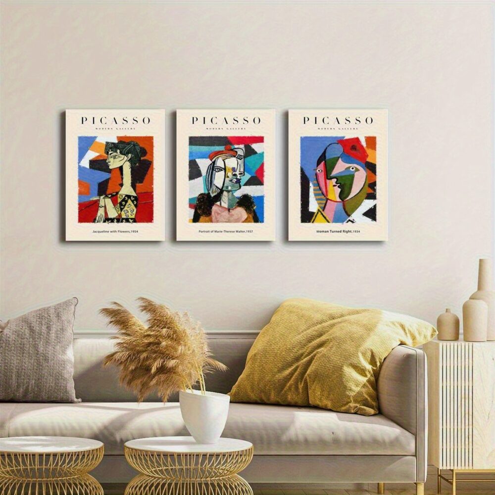3-Pack Picasso Museum Canvas Prints – Wood Frame Poster Set for Artistic Wall Decoration - Image 5