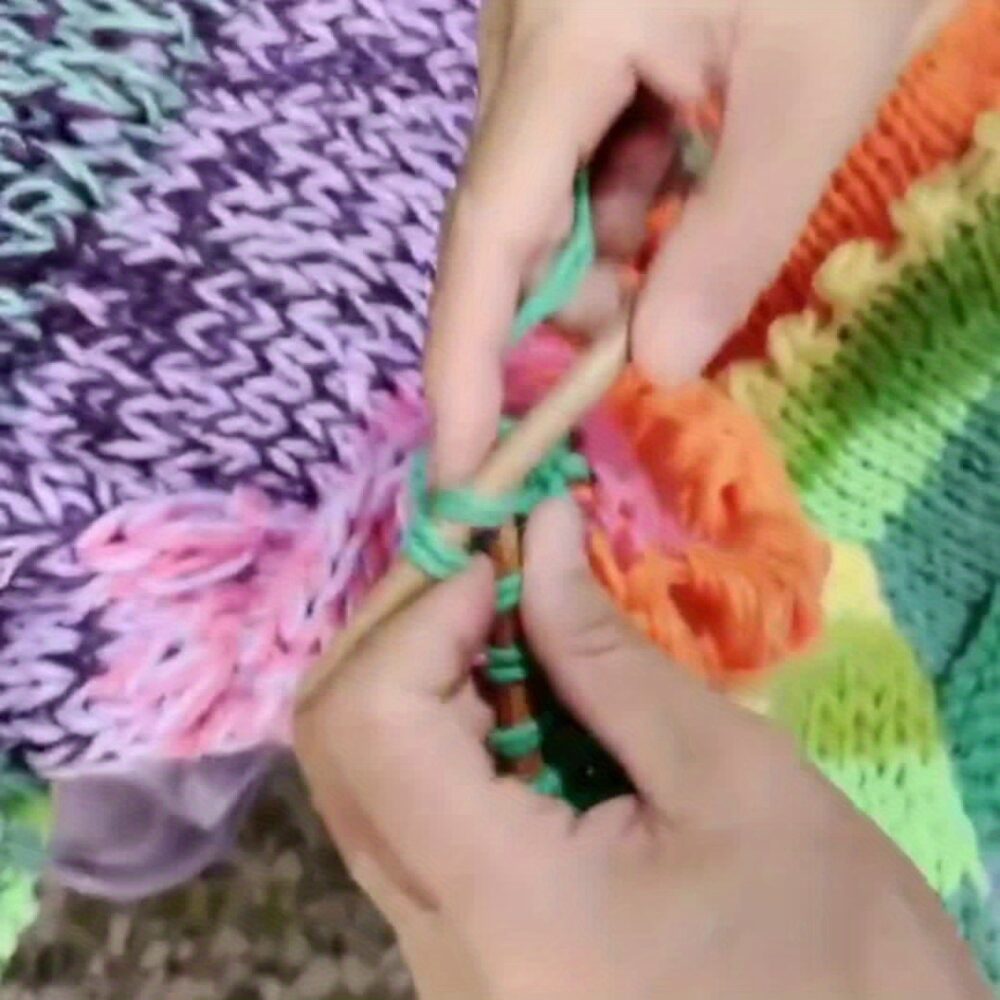 Colorful Boho Gradient Coat – Retro Ribbon Cardigan Cover-Up 🧥🌈 - Image 11
