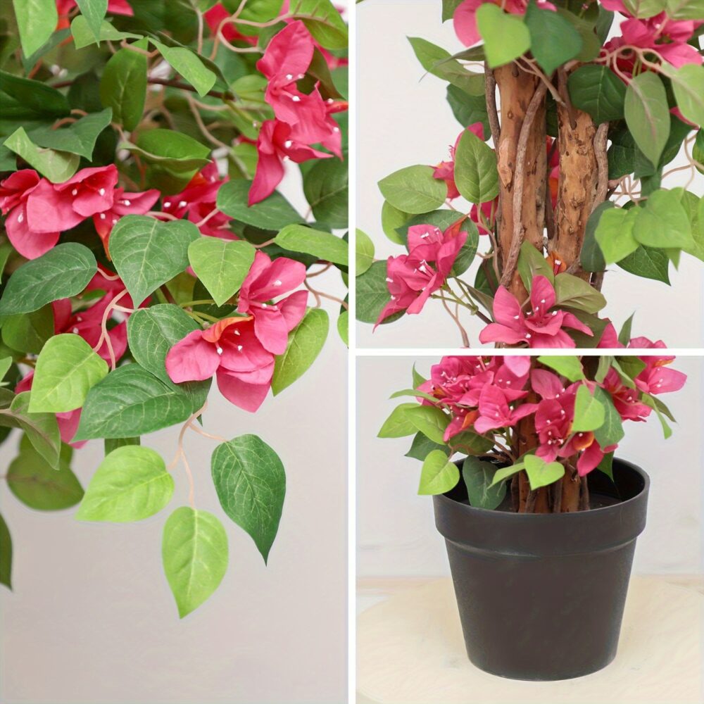5FT Pink Bougainvillea Tree – Lifelike Faux Plant for Indoors & Outdoors 🌿🌺 - Image 9