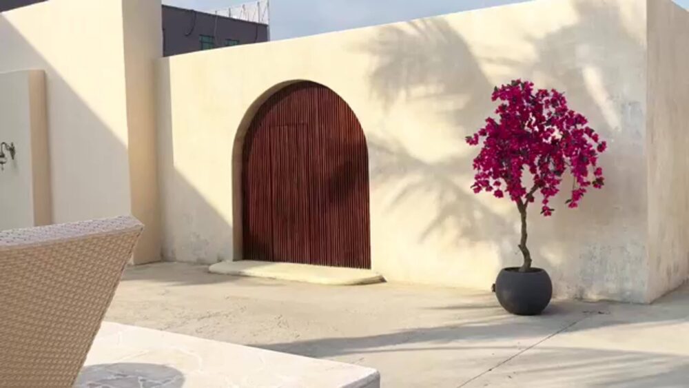 7FT UV-Resistant Artificial Bougainvillea Tree – Tall Faux Flower Plant in Grey Planter - Image 9