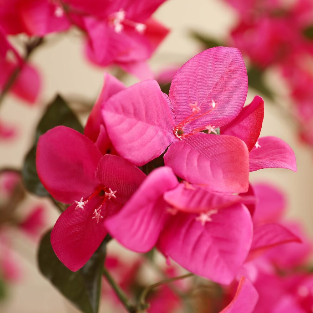 7FT UV-Resistant Artificial Bougainvillea Tree – Tall Faux Flower Plant in Grey Planter - Image 4