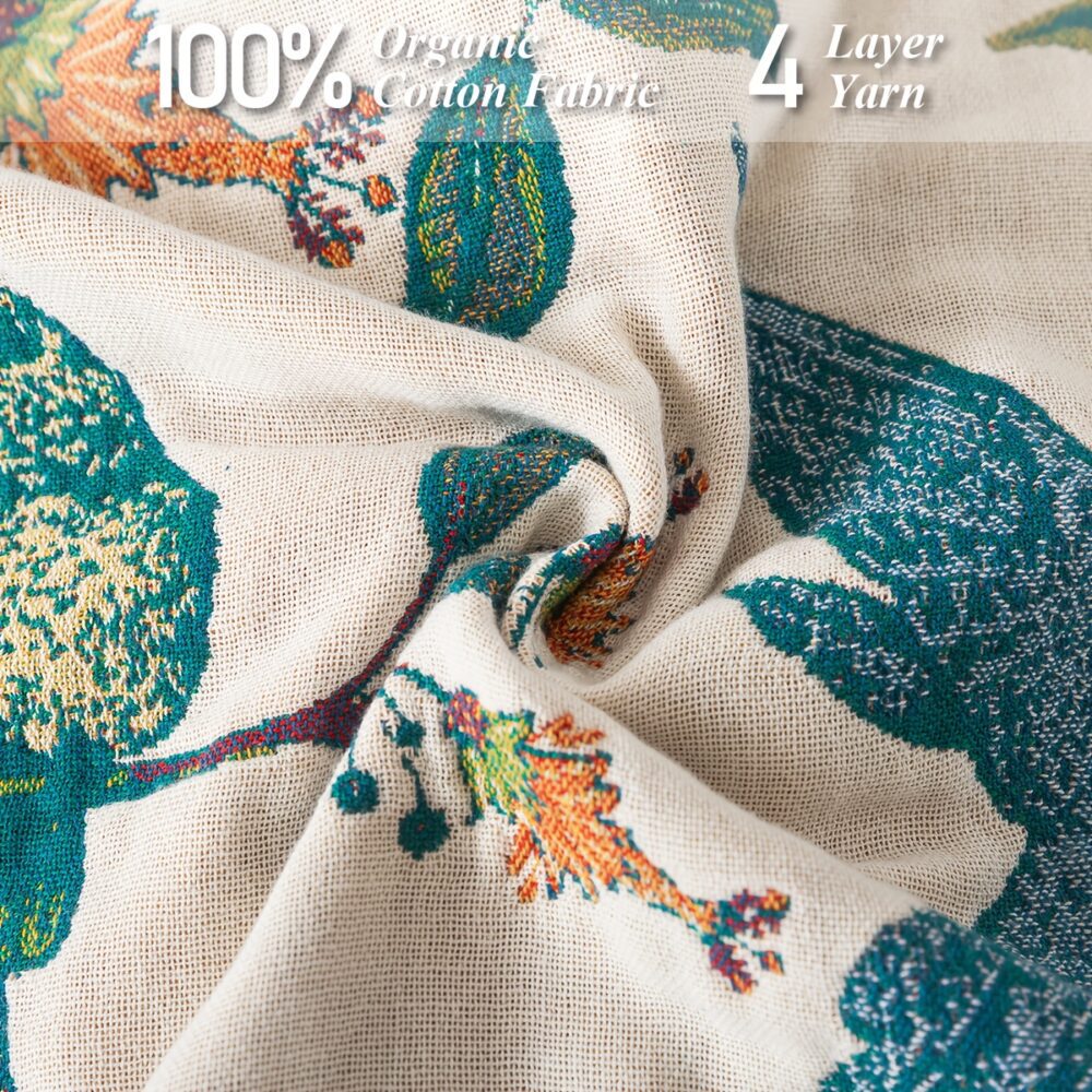 Super Soft Muslin Boho Throw Blanket – Lightweight Bedspread, Travel & Picnic Blanket 🧺🛏️ - Image 10