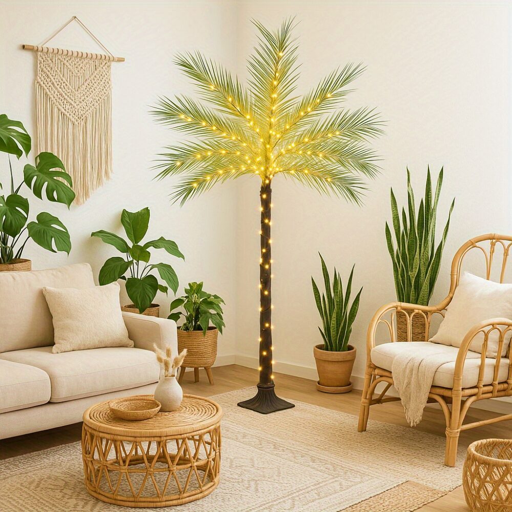 0.9FT USB-Powered Artificial Phoenix Palm – Mini Realistic Tropical Decor 🌿✨ - Image 3