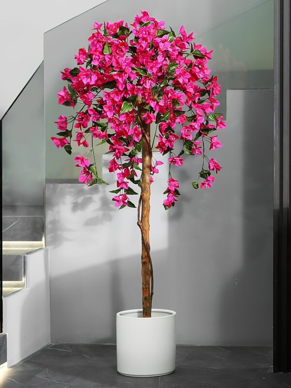 4FT/5FT Artificial Bougainvillea Tree β Faux Potted Plant with Pink Flowers