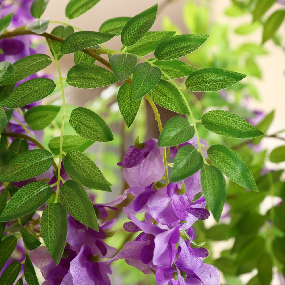8FT Matthiola Incana Faux Flower Tree – Elegant Purple Indoor Decor 🌿💜 - Image 7