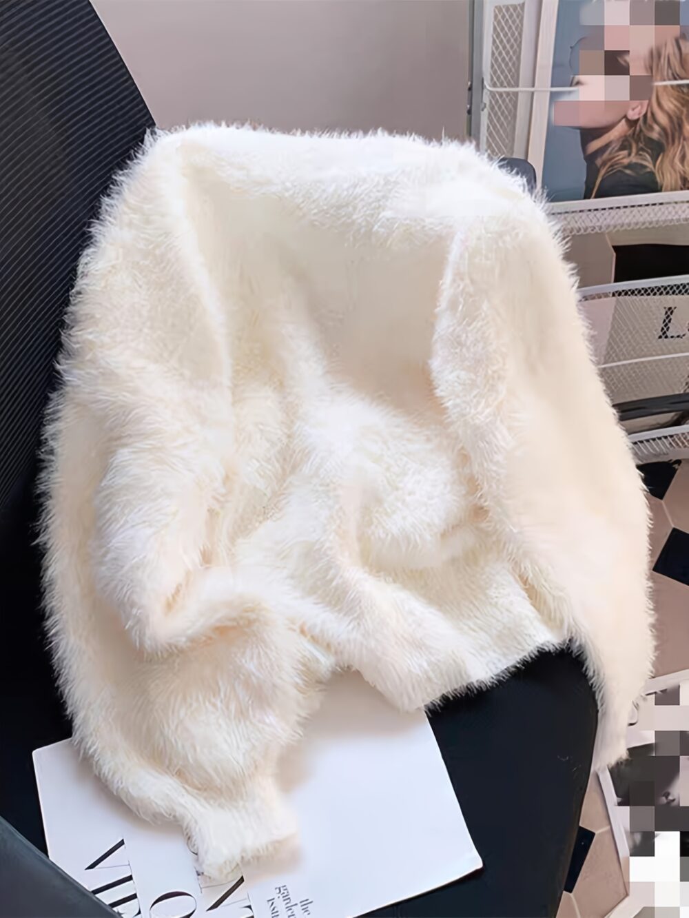 Soft Mink Floral Cardigan – 3D Knit Sweater for Fall & Winter 🌸❄️ - Image 2