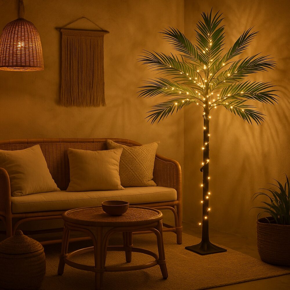 0.9FT USB-Powered Artificial Phoenix Palm – Mini Realistic Tropical Decor 🌿✨ - Image 4