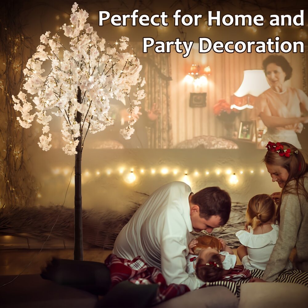 6FT Lighted Cherry Blossom Tree – 300 LED Indoor/Outdoor Decor 🌟🎄 - Image 5