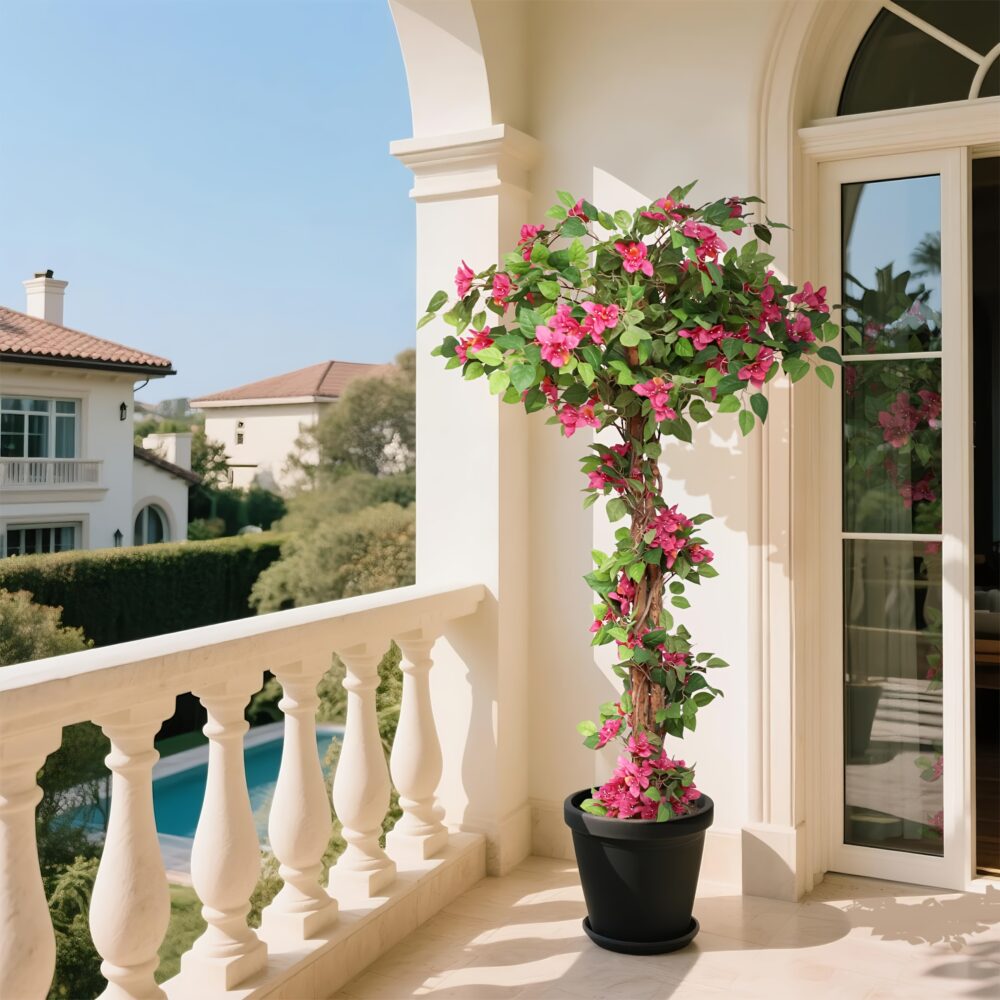 5FT Pink Bougainvillea Tree – Lifelike Faux Plant for Indoors & Outdoors 🌿🌺 - Image 4