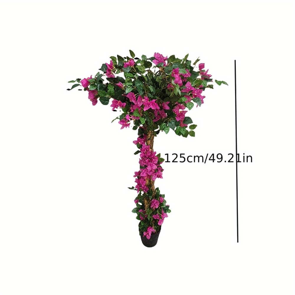 6FT Artificial Bougainvillea Tree – Lifelike Faux Flower Plant in Pot 🌿🏡 - Image 6