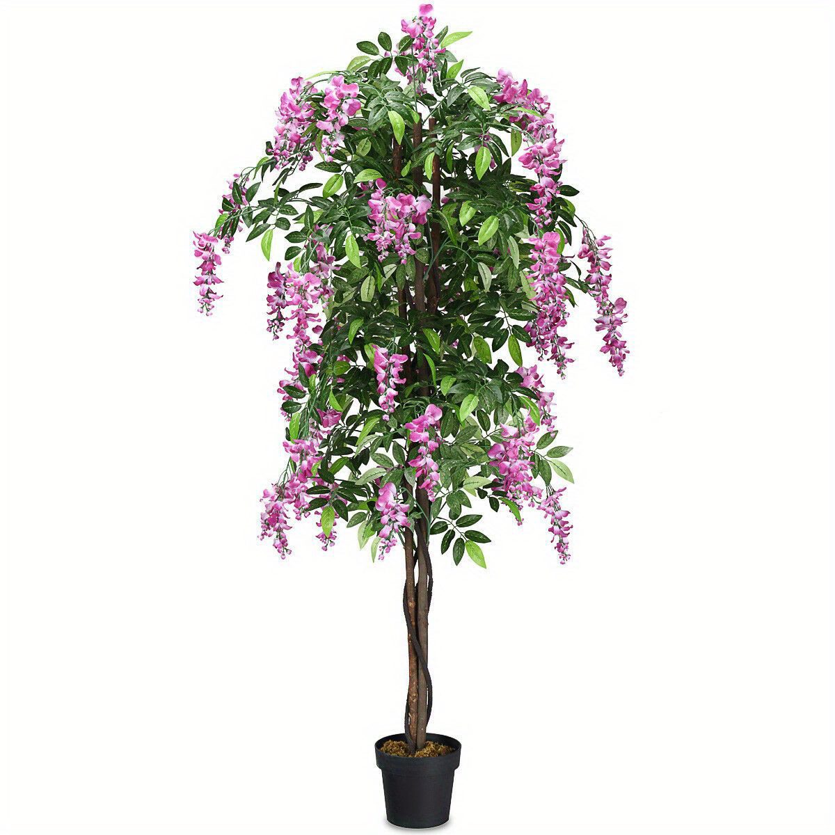 6FT SAFSTAR Lifelike Wisteria Tree β Elegant Artificial Flower in Pot πΏπ‘ - Image 5